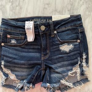 American Eagle low rise denim shorts